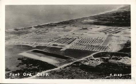 Aerial View Of Camp Fort Ord Ca Postcard