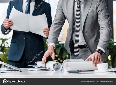 Cropped Shot Businessmen Working Papers Office — Stock Photo