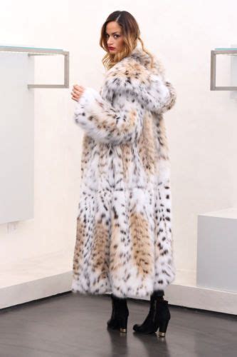 Pelz Pelzmantel Mantel Luchs Fur Coat Lynx Pelliccia Fourrure Lince