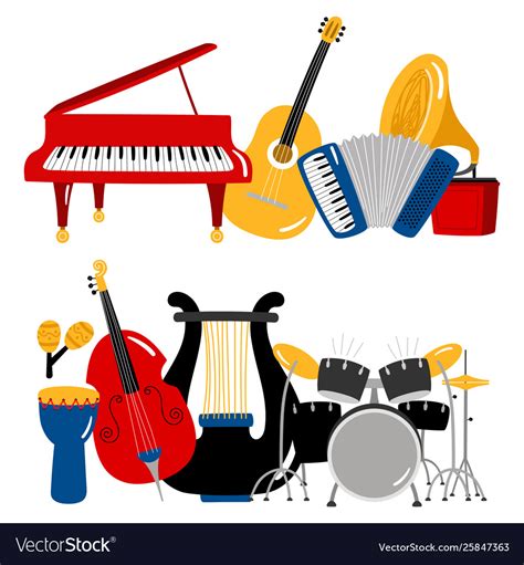Music Instruments Cartoon Images Instruments Cartoon Music Icon