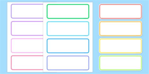 Your brand name and product identity or labels form your brand identity. FREE Editable Classroom Labels - Blank Template