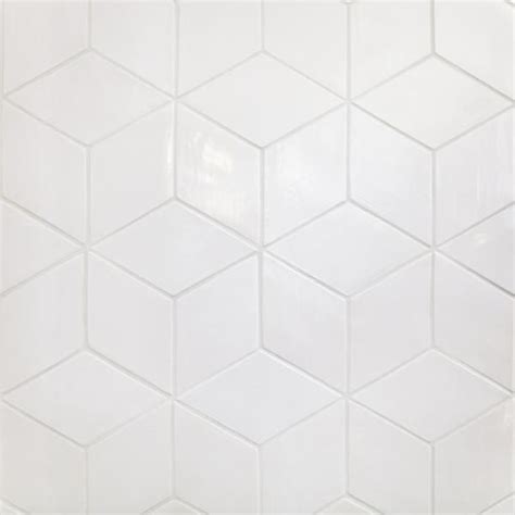 Medium Diamonds 11 Deco White Diamond Tile Flooring Tile Bathroom