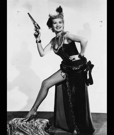 Betty Grable Holding A Gun Circa 1949 Million Dollar Legs Betty