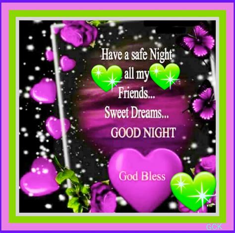 Have A Safe Night All My Friendssweet Dreamsgood Night Pictures