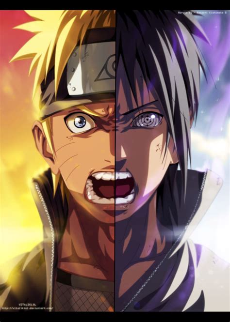 Naruto Uzumaki And Sasuke Uchiha Naruto And Sasuke Naruto Drawings