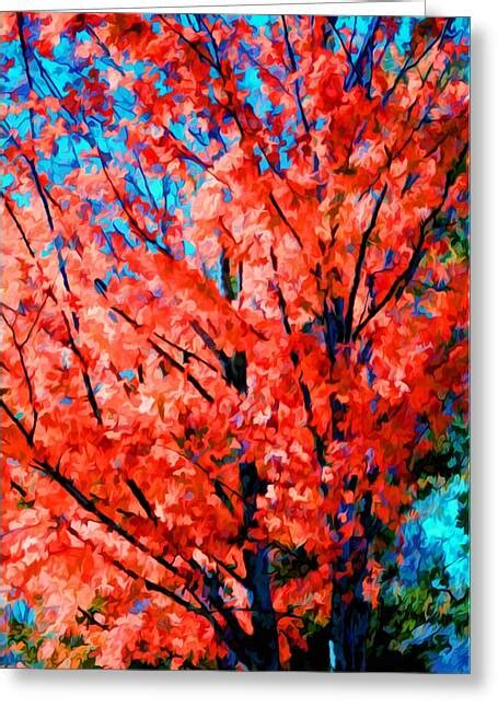 Branch Of Beautiful Autumn Leaves 1 Painting By Lanjee Chee