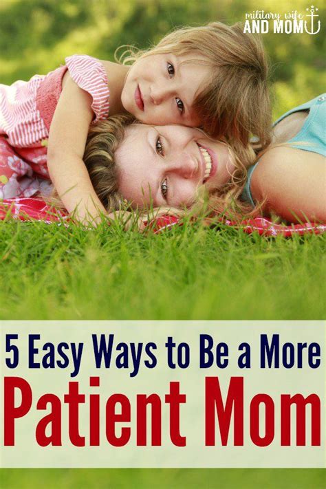 5 Easy Ways To Be A More Patient Mom Parenting Mistakes Parenting