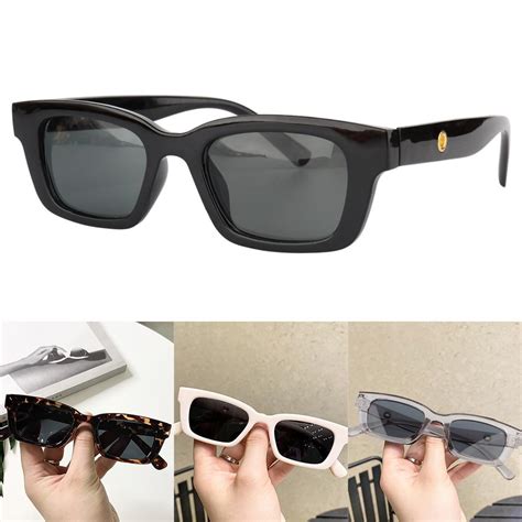 cheap 1pc 2021 new women rectangle vintage sunglasses retro points sun glasses female lady