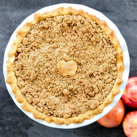 Easy homemade apple pie recipe. The Best Apple Crumble Pie Recipe - JoyFoodSunshine
