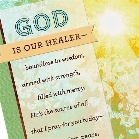 God Is Our Healer Religious Get Well Card Greeting Cards Hallmark