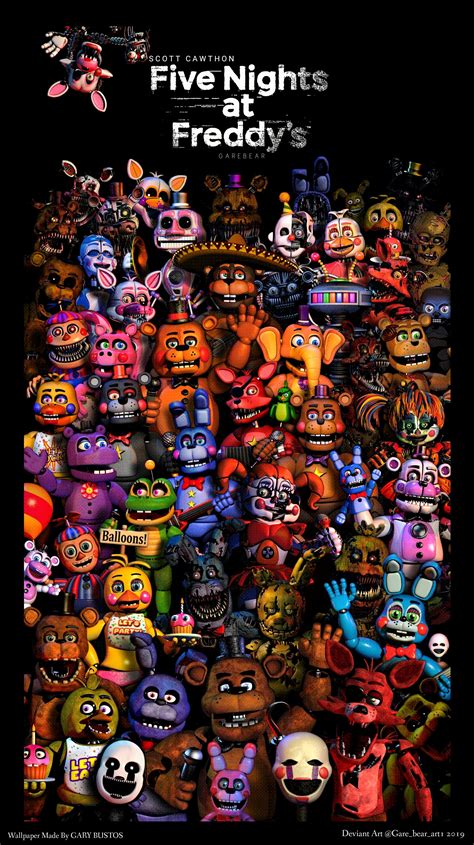 Fnaf Characters By GareBearArt1 On DeviantArt Five Nights At Freddy S