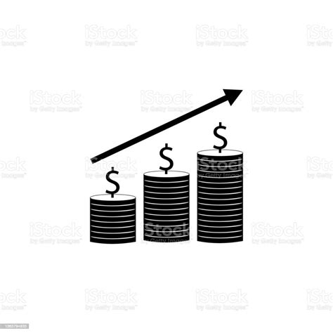 Profit Growth Progress Data Growth Diagram Business Vector Icon Stock