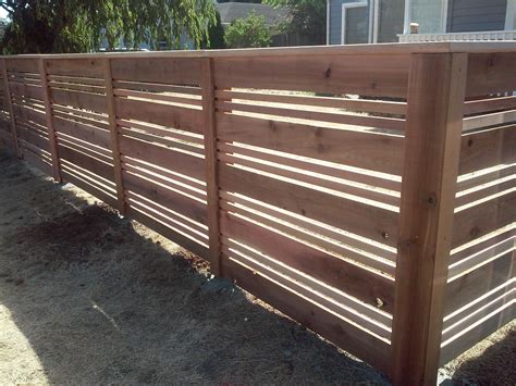 Horizontal Cedar Fence Designs Image To U