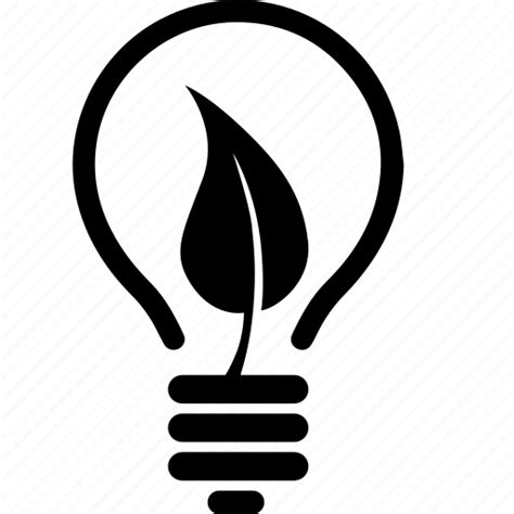 Eco Ecology Energy Environment Lamp Leaf Light Icon