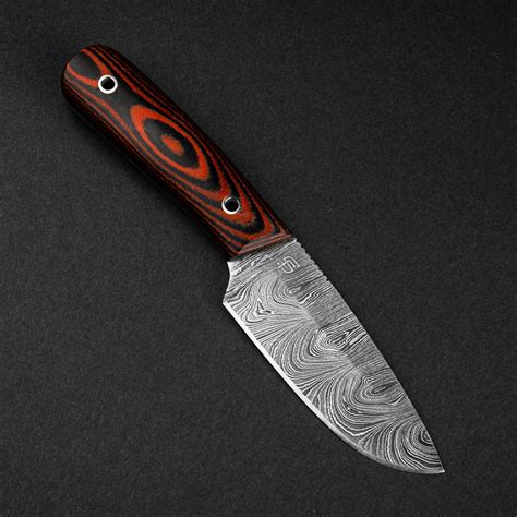 Limited Edition Edc Fixed Blade Damascus Steel Knife G10 Handle