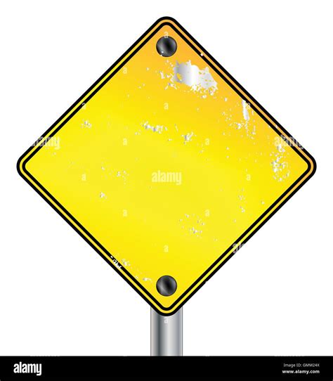 Blank Yellow Traffic Sign Stock Vector Image And Art Alamy