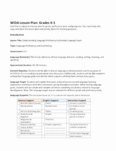 Wida Lesson Plan Template New Mrs Edwards Esl Class Wida Can Do