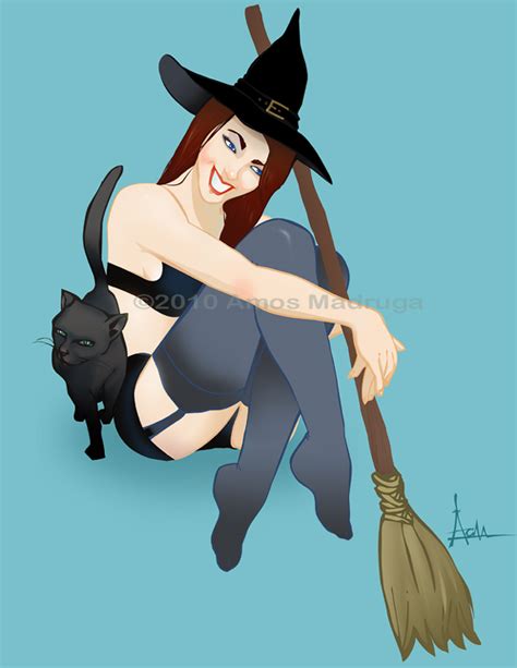 Classic Witch Pin Up By Judasart On Deviantart