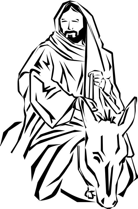 Free Black White Palm Sunday Clipart Clipart Best
