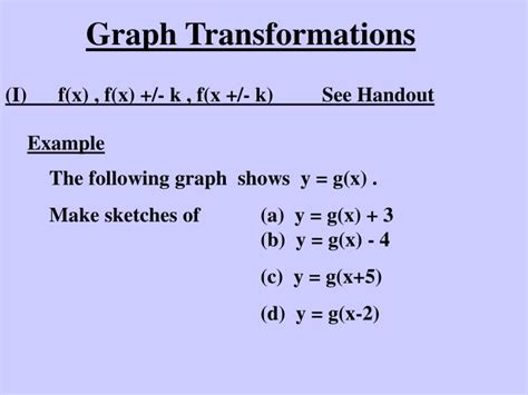 Ppt Graph Transformations Powerpoint Presentation Free Download Id
