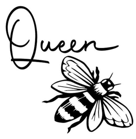 queen bee svg etsy