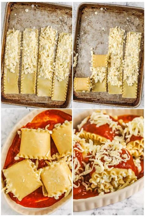 Three Cheese Lasagna Rolls Meatless The Shortcut Kitchen