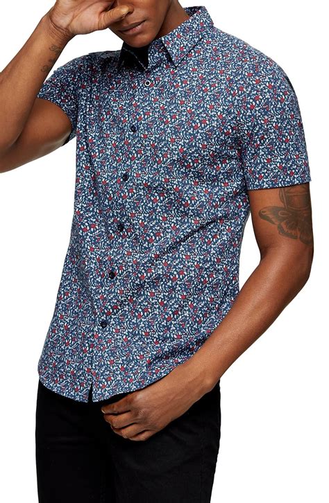 Check spelling or type a new query. Men's Topman Floral Short Sleeve Button-Up Shirt, Size ...