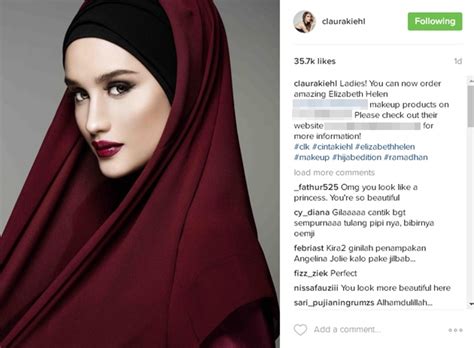 Bintangi Iklan Kosmetik Arab Gaya Berhijab Cinta Laura Tuai Pujian