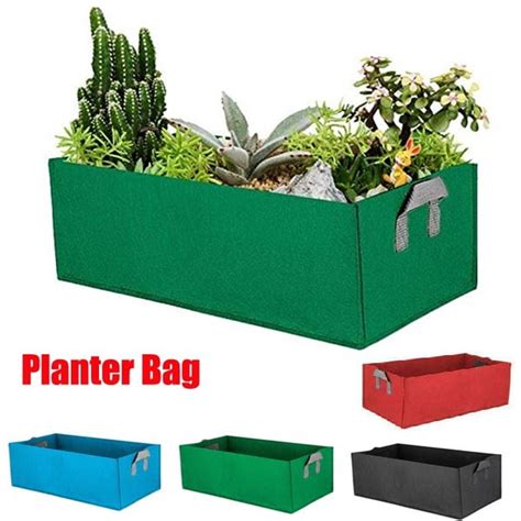 Large Capacity Plants Growing Bag With Strap Handles Raised Plant Bed