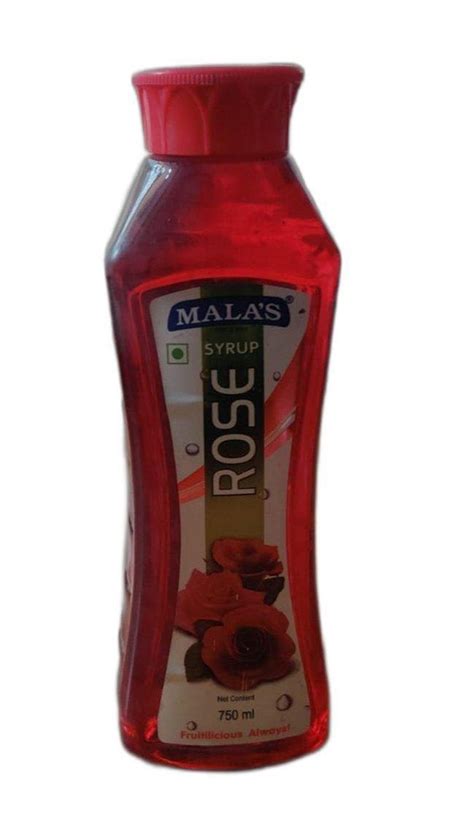 Malas Mala Rose Syrup Packaging Size 750 Ml Packaging Type Bottle