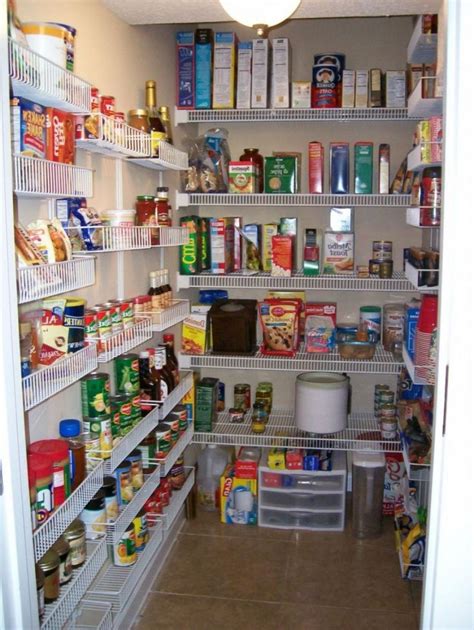 Looking to tidy up the mess in your kitchen pantry? Gorgeous Walk-in Pantry Shelving Units With Wall Mounted ...