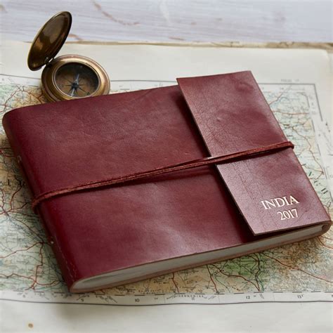 Personalised Distressed Leather Photo Album By Paper High