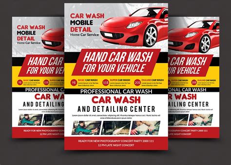 Start with browsing car wash flyer templates from the library, select one of. Car Wash Flyer ~ Flyer Templates ~ Creative Market