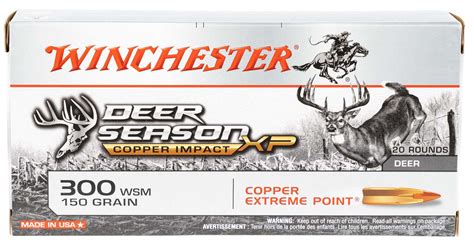 Winchester Ammo X300sdslf Deer Season Xp Copper Impact 300 Wsm 150 Gr