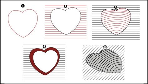 How To Draw 3d Heart Step By Step Cool Drawing Idea