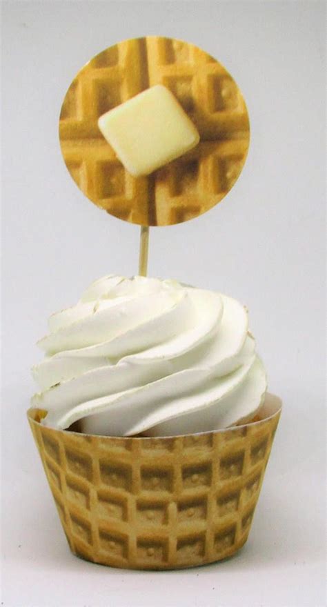 Chicken And Waffles How About Cupcake And Waffles Waffle Wrapper