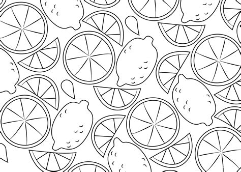 Lemon coloring pages | Coloring pages to download and print