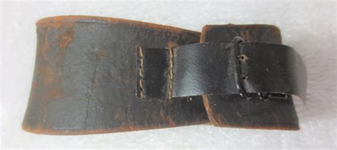 Rare Civil War Era Us Marine Corps Original Leather Neck Collar