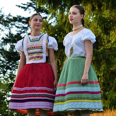 Zemplín Slovakia Traditional Outfits Folk Dresses Slovakian Women