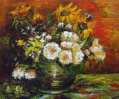 Read about this painting, learn the key facts and zoom in to discover more. A Vase With Sunflowers, Roses And Other Flowers Painting ...