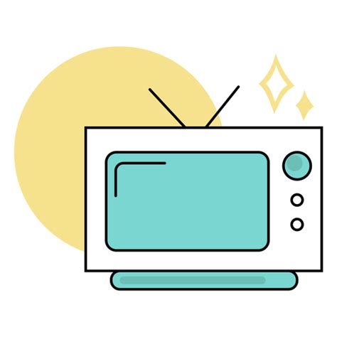 Televisión coloreada linda Descargar PNG SVG transparente