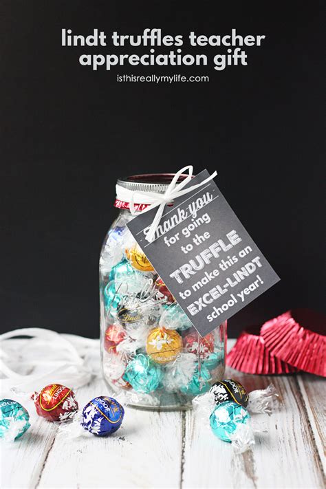 lindt truffles teacher appreciation gift   printable gift tag skip   lou