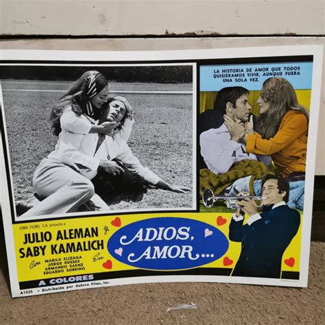 Cartel De Cine Adios Amor Julio Aleman Y Sabi Kamalich Mercadolibre