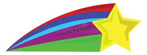 Rainbow Star Illustration Vector Stock Vector Illustration Of