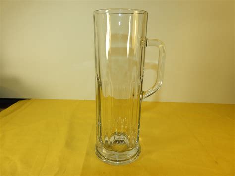 Vintage Libbey 9 Tall Glass Mug Libbey Tall Mugs Heavy Libbey Glass Mug Retro 70 S Libbey