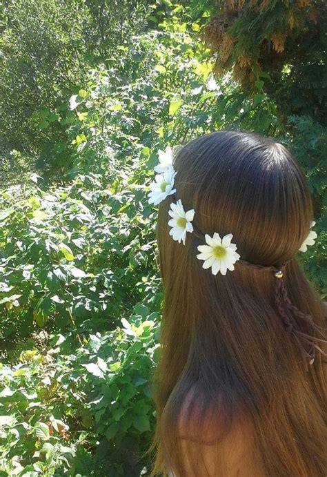 Daisy Flower Crown Flower Headband Daisy Head Band White Daisies