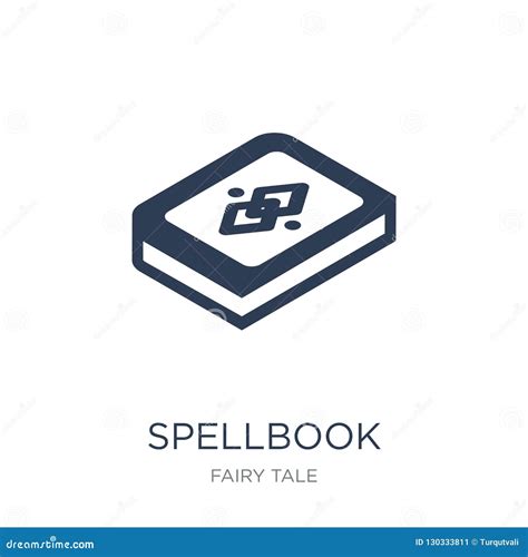 Spellbook Icon Trendy Flat Vector Spellbook Icon On White Background