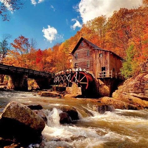 ~old Mill~ Autumn Wallpaper Hd Fall Wallpaper Fall Pictures
