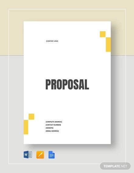 But this simple project proposal template can be a great starting point: 38+ Free Proposal Templates in MS Word | Free & Premium ...