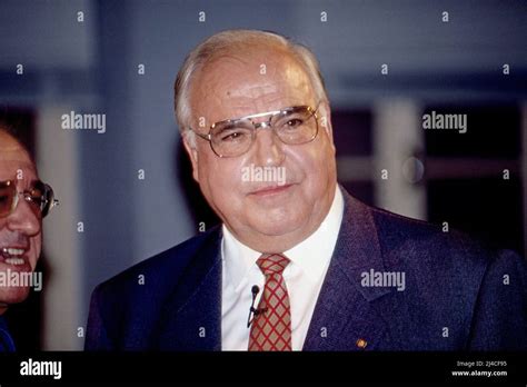 Helmut Kohl Deutscher Bundeskanzler 1982 1998 Zu Gast In Der